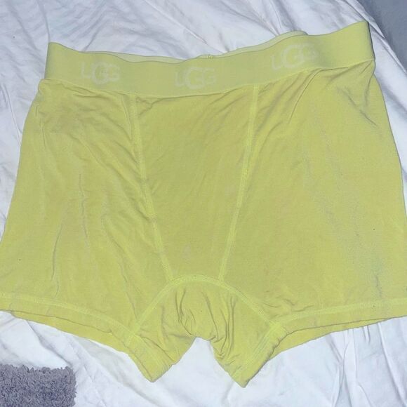 UGG ALEXIAH BOYSHORT LOGO BAND LOUNGE SHORTS TENNIS GREEN LARGE - Picture 14 of 15